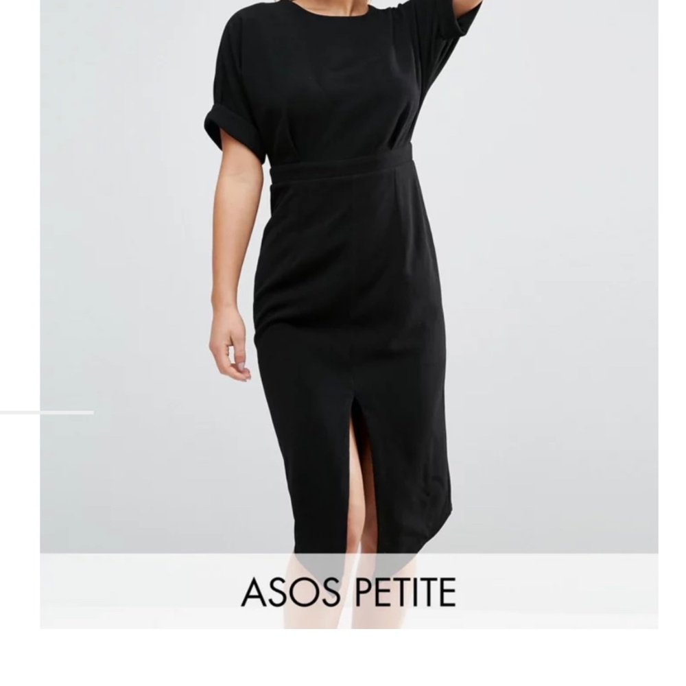 Asos black petite dress
